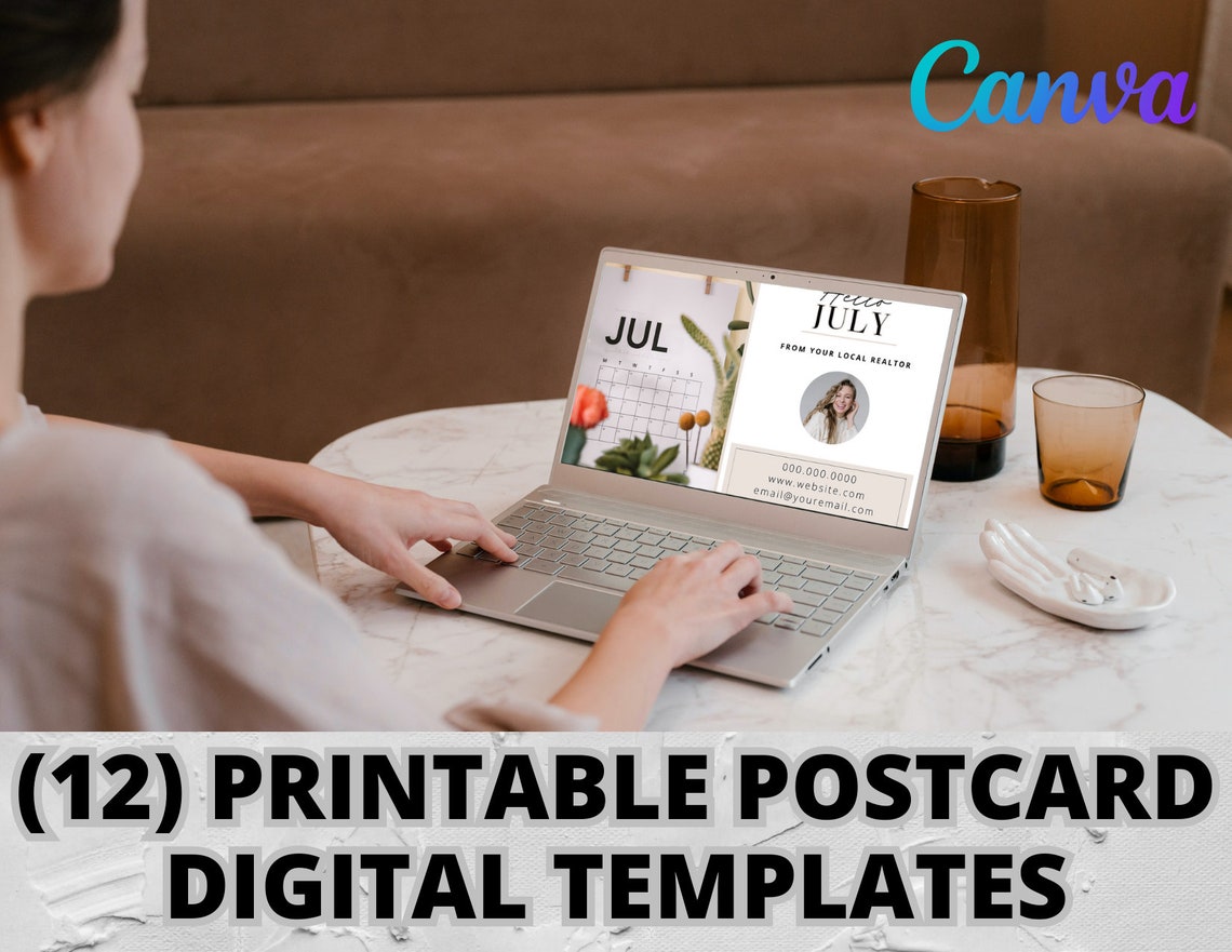 12 Monthly Home Maintenance Postcards Canva Customizable Digital ...
