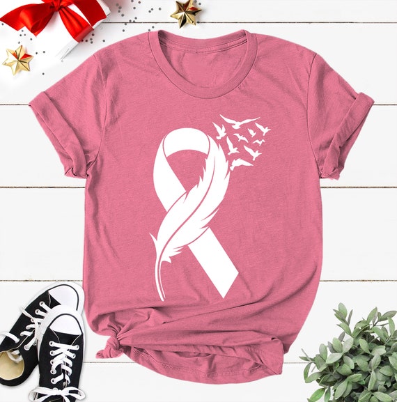 Breast Cancer Shirt Pink Ribbon Shirt Breast Cancer Etsy