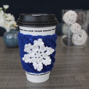 Snowflake Coffee Cozies