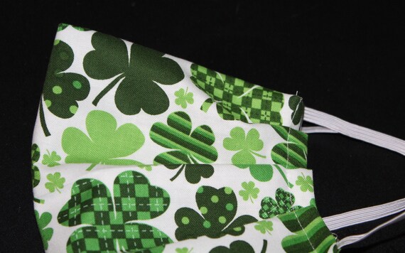GREEN SHAMROCK Ear Loop Face Mask GREEN SHAMROCK Ear Loop Face Mask
