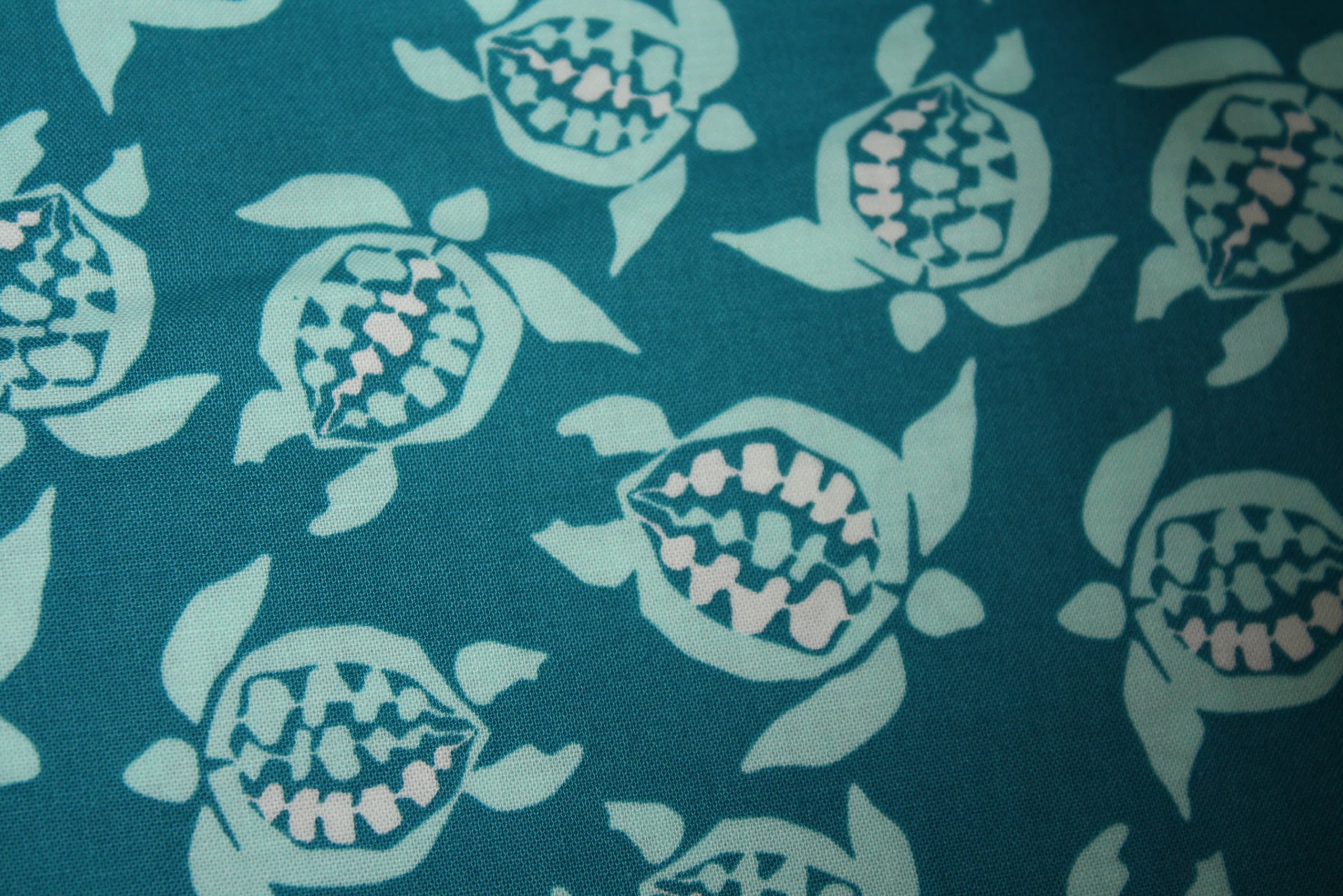 Sea Turtles Cotton Fabric Aqua Ocean Sealife Material 1/4 Yard Etsy