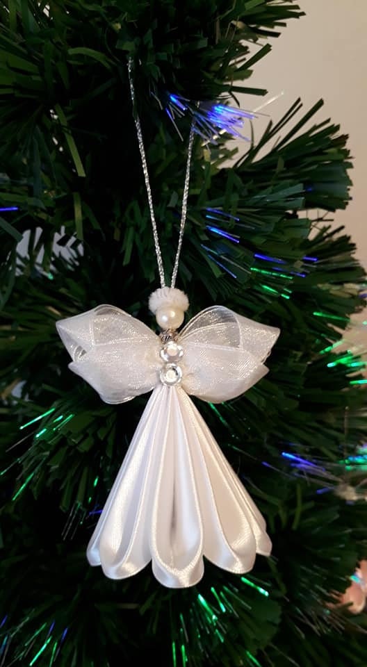 Little Angel Ornament on the Christmas Tree Kanzashi Angel - Etsy