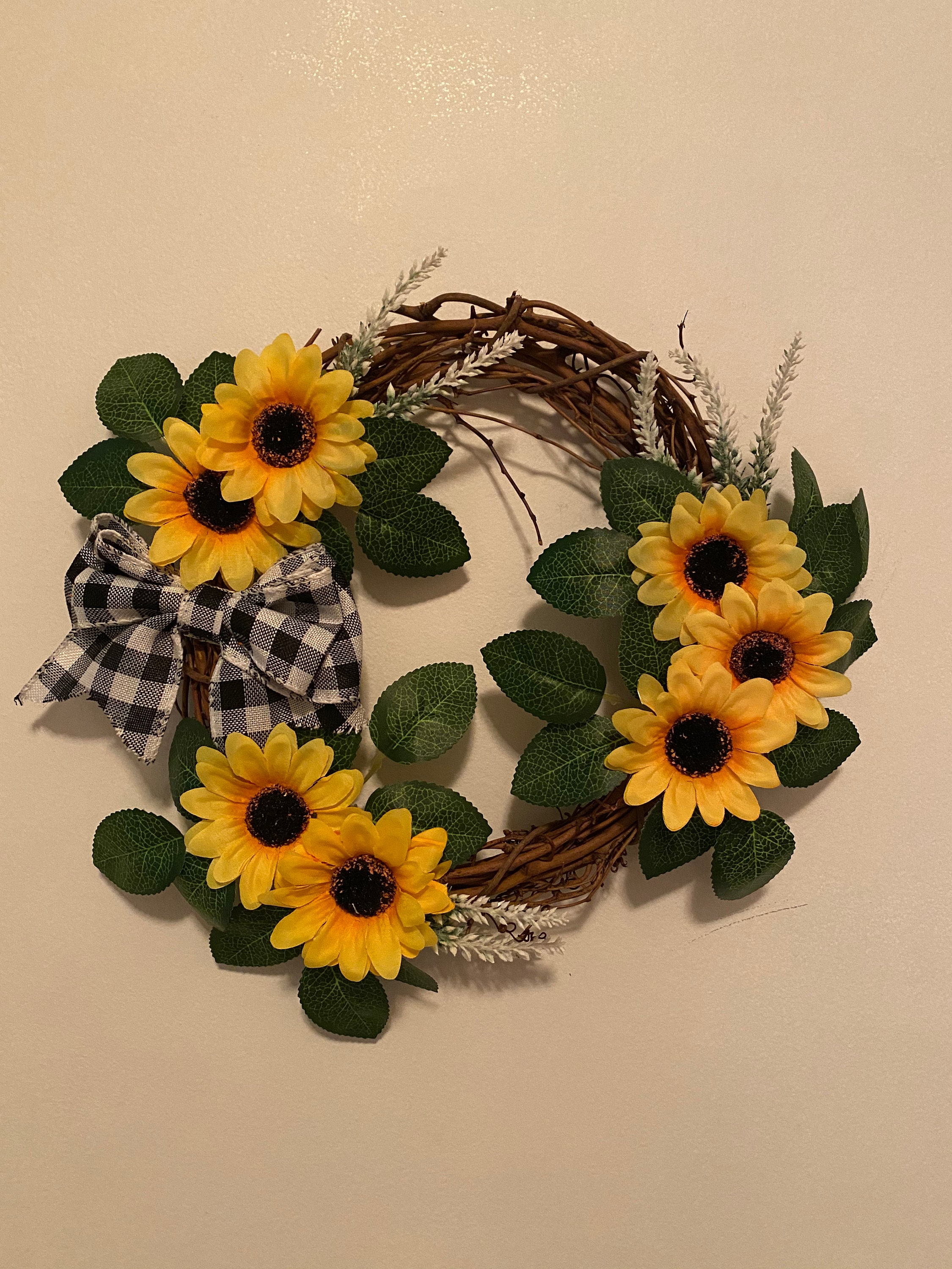 Homemade Sunflower wreath Etsy