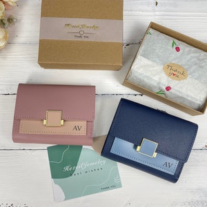 Cute Kawaii Korea Women short Wallet/pink small wallet/ Purse/Card Holder/Gift for her/birthday Gift