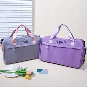 Bolsa de viagem personalizada, presentes para ela, bolsa de viagem para ioga, bolsa de fim de semana personalizada, bolsa de viagem, bolsa de ginástica inicial, bolsa de hospital