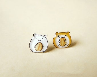 hamster earrings