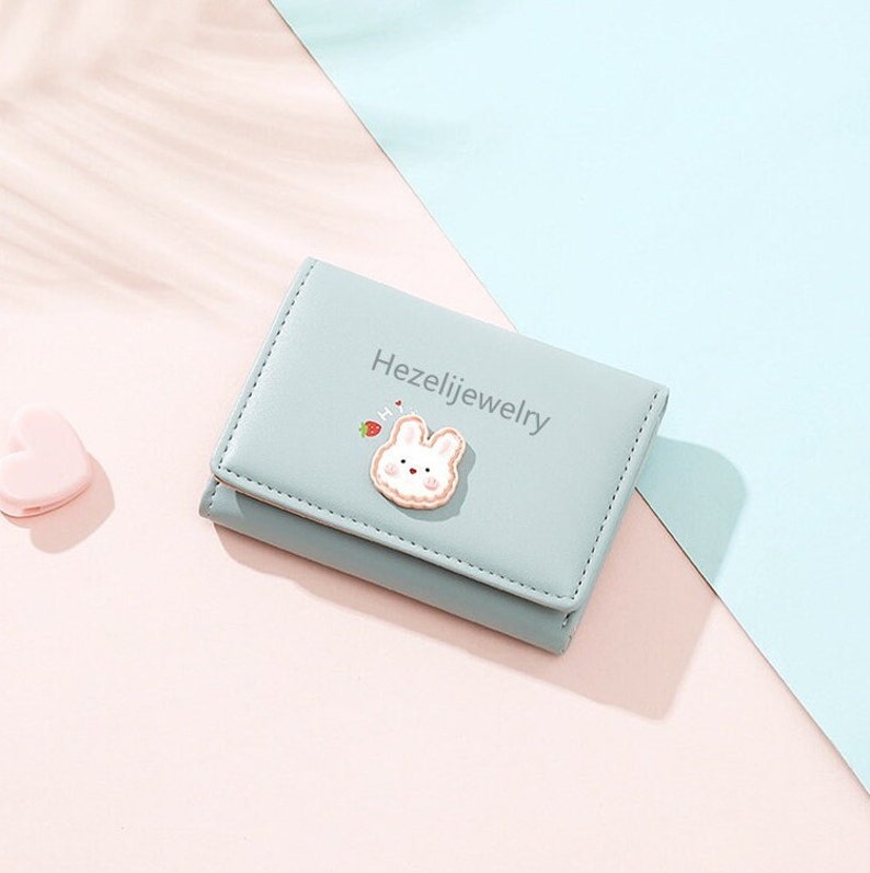 Personalized Wallet Cute Kawaii Pink Rabbit Wallet/animal - Etsy