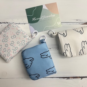 Cartera con nombre personalizado/cartera minimalista kawaii/bolso para cambio con forma de flor/cartera corta con caja de regalo/monedero/tarjetero/regalo para ella/regalo de cumpleaños