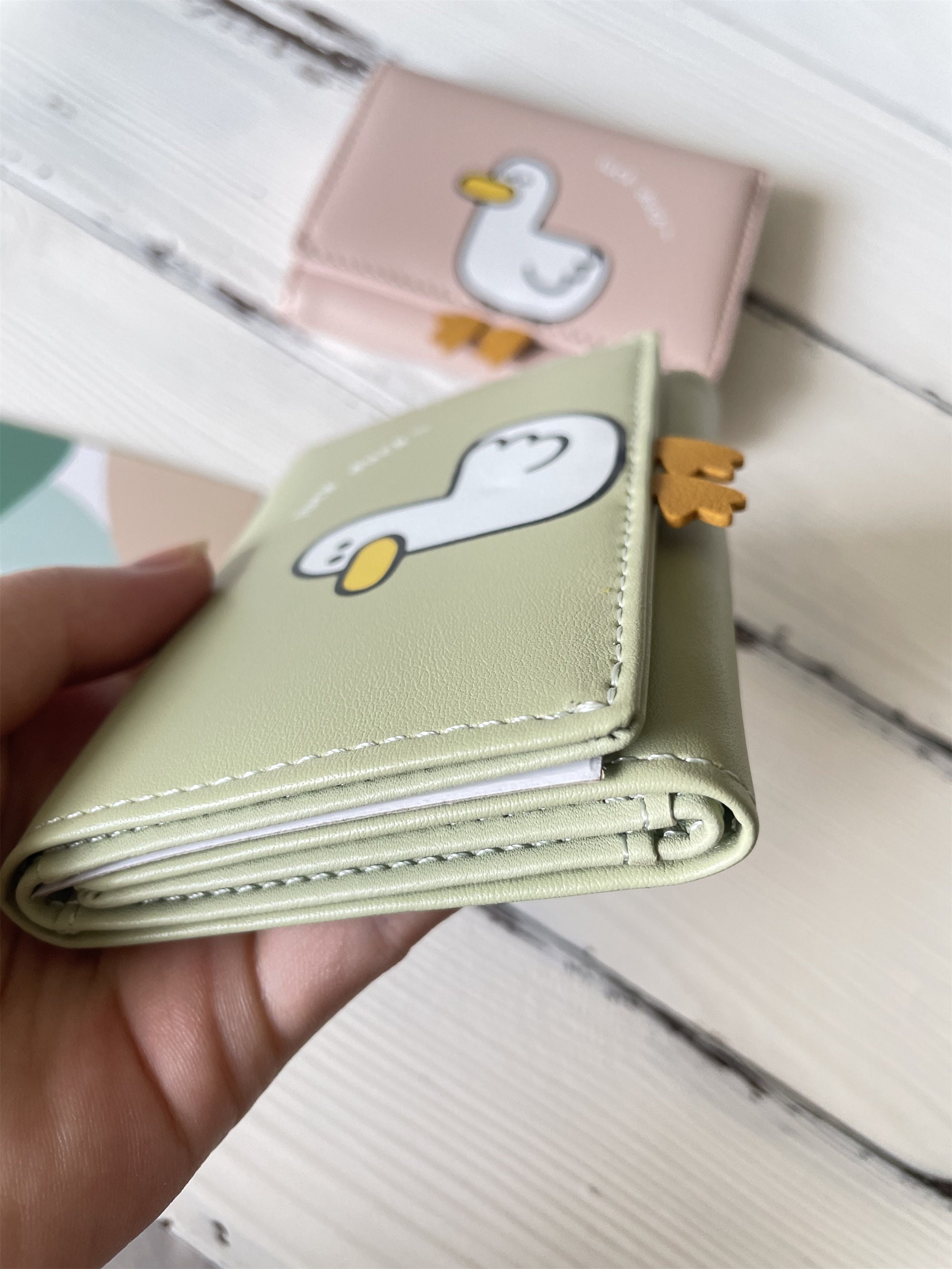 Cute Kawaii Luck Duck Small Wallet/coin Purse/card Holder/gift For Birthday