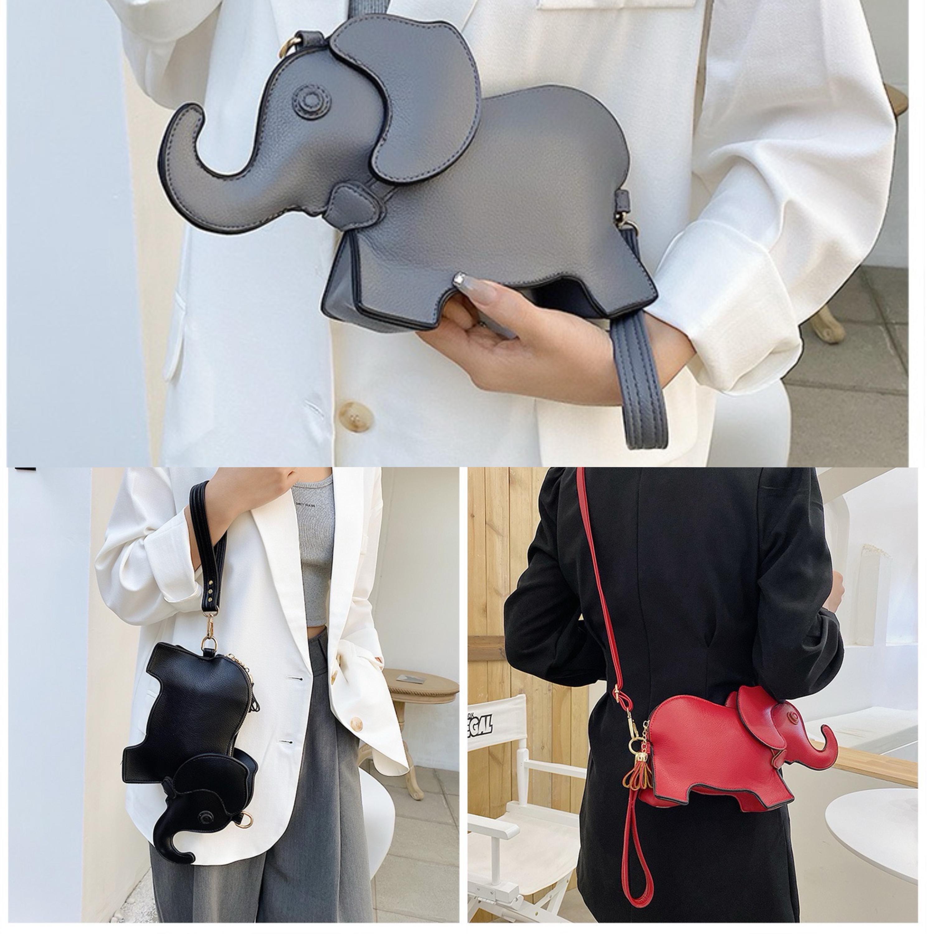 elephant rain regina crossbody bag MILATA Animal Shape Purse Fashion Women Pu Leather Chic Shoulder Bag Clutch for Girls (black): Handbags The Cruz crossbody was made with hands Personalized Elephant Crossbody Purse 3