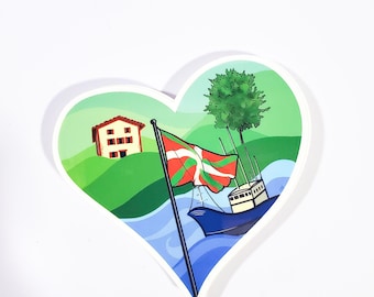 Basque Love, Basque Country Vinyl Sticker
