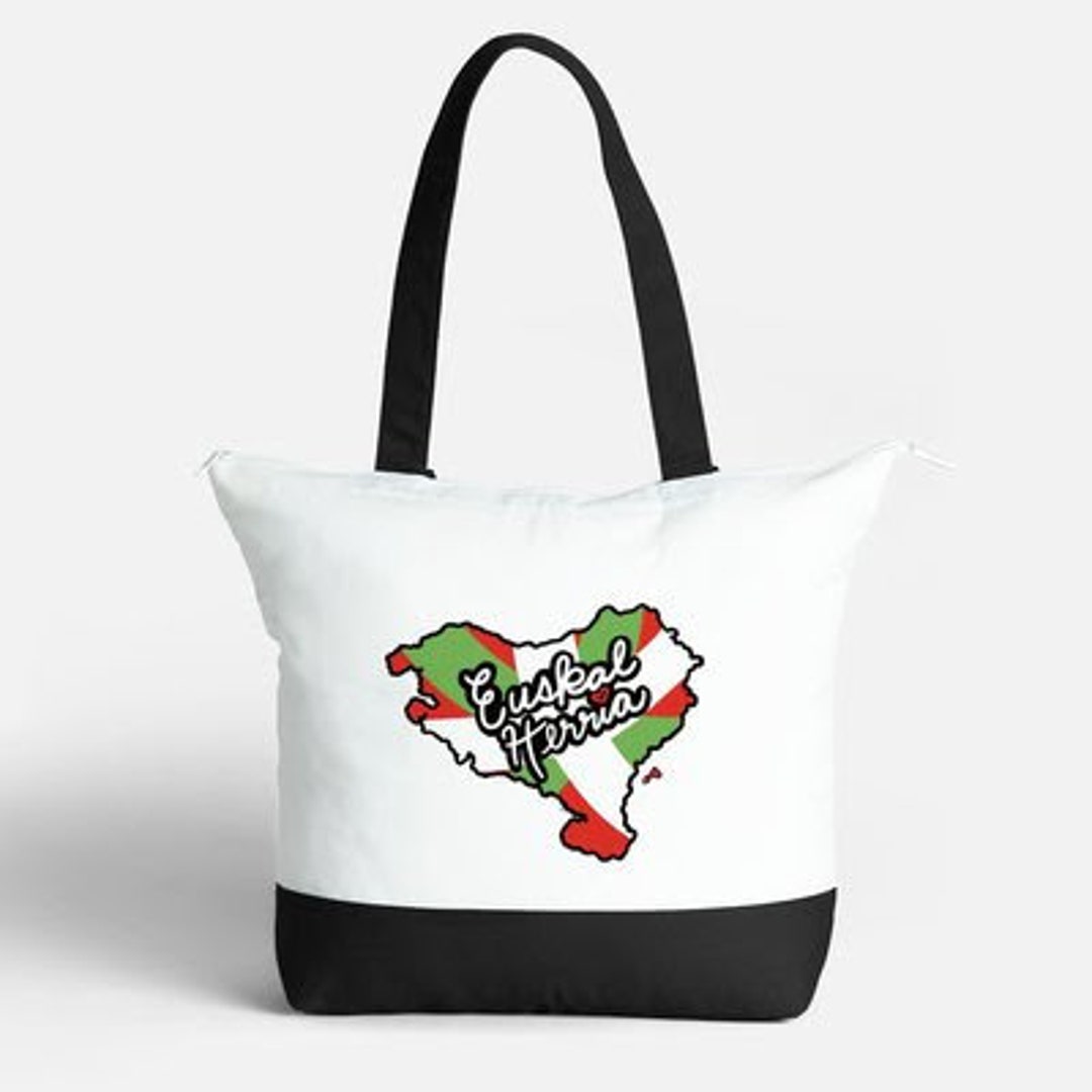 Basque words and design on bags and t-shirts- Eat One Feed One Shop