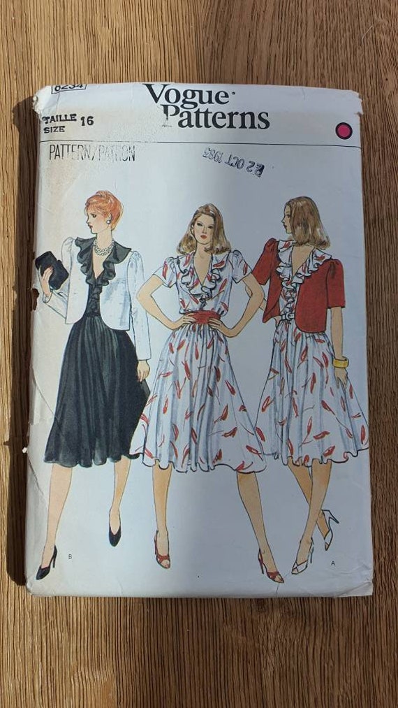Vogue Sewing Pattern 8234 Etsy