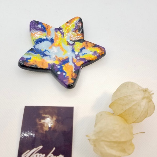 Star Galaxy ring dish | Spoon rest | trinket dish | tea bag rest| space lover | ceramic tray| Orion Nebula | gift under 20| gift for anyone