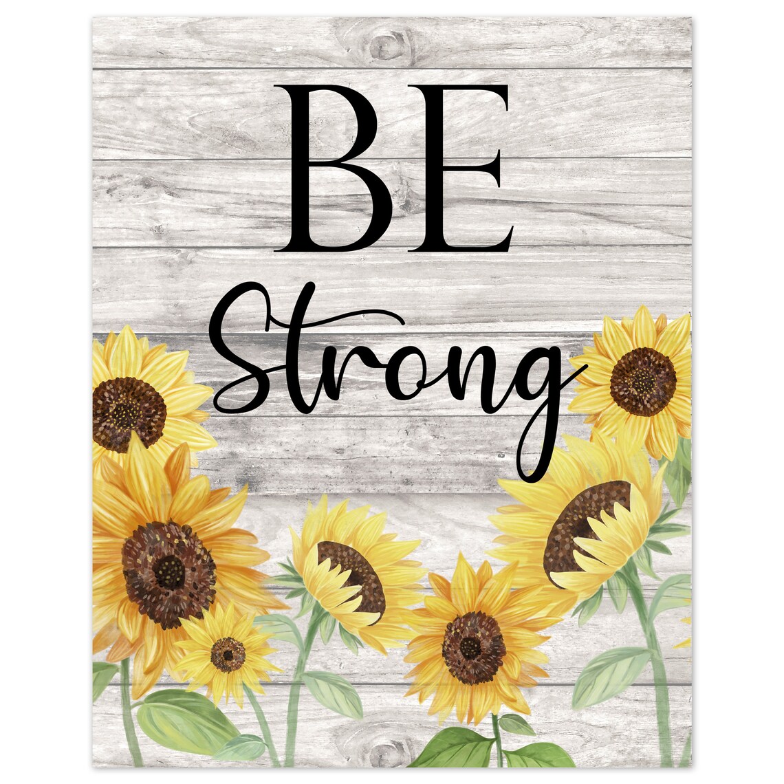 Granja madera grano amarillo girasol inspiración refranes | Etsy