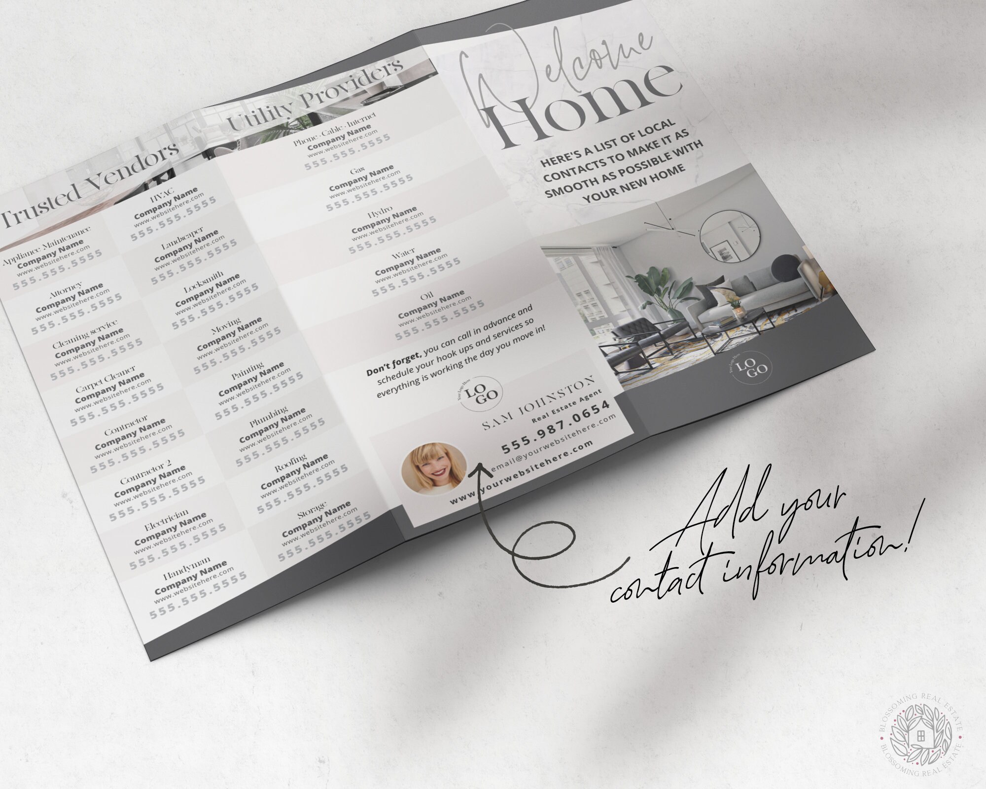 Real Estate Home Brochure that Includes Local Guide, Trusted