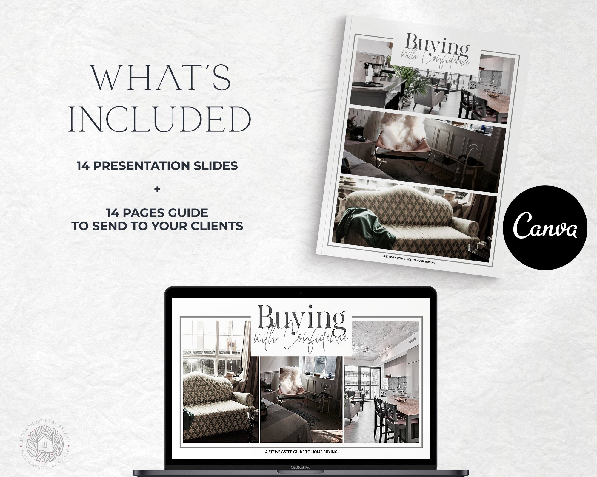 Step by step home buying ebook and presentation slides for etsy
