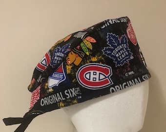 NHL Team Cotton Scrub Cap: Healthcare, Dental, Veterinary Staff