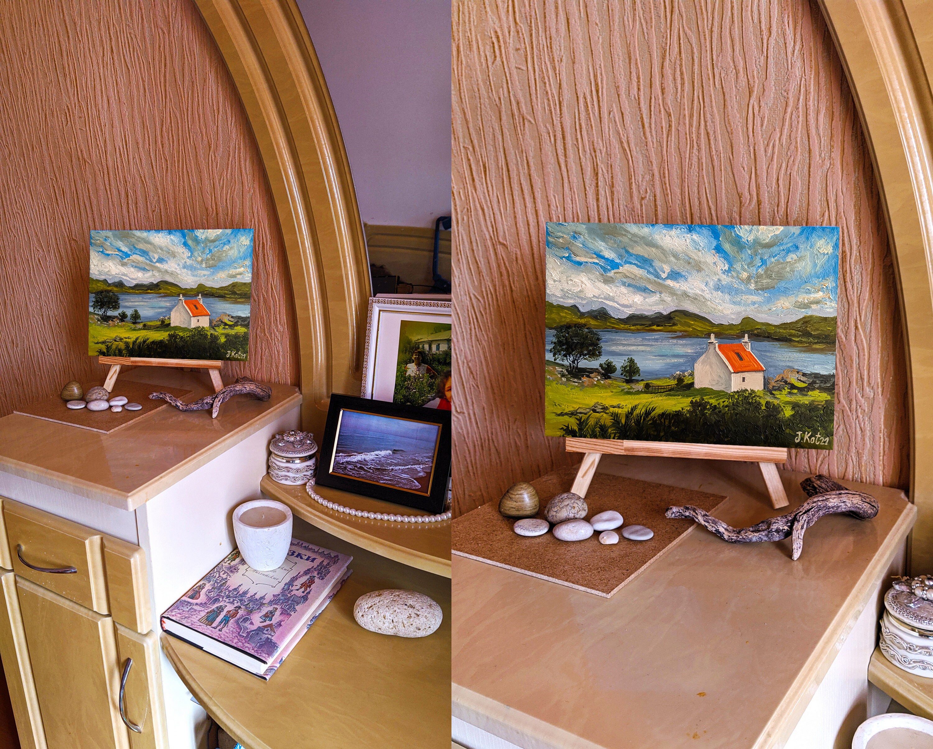 Ireland Painting House Portrait Original Art Countryside Etsy