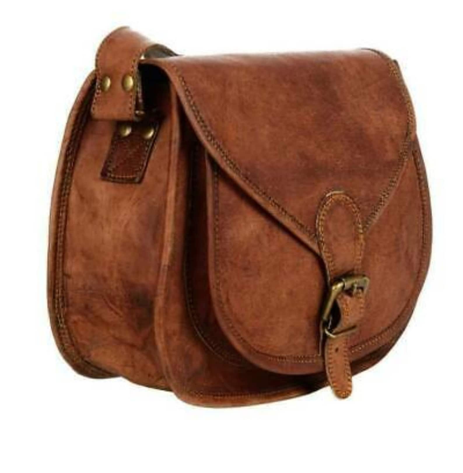 Women Genuine Vintage Leather Bag Shoulder Bag/ Cross body Etsy