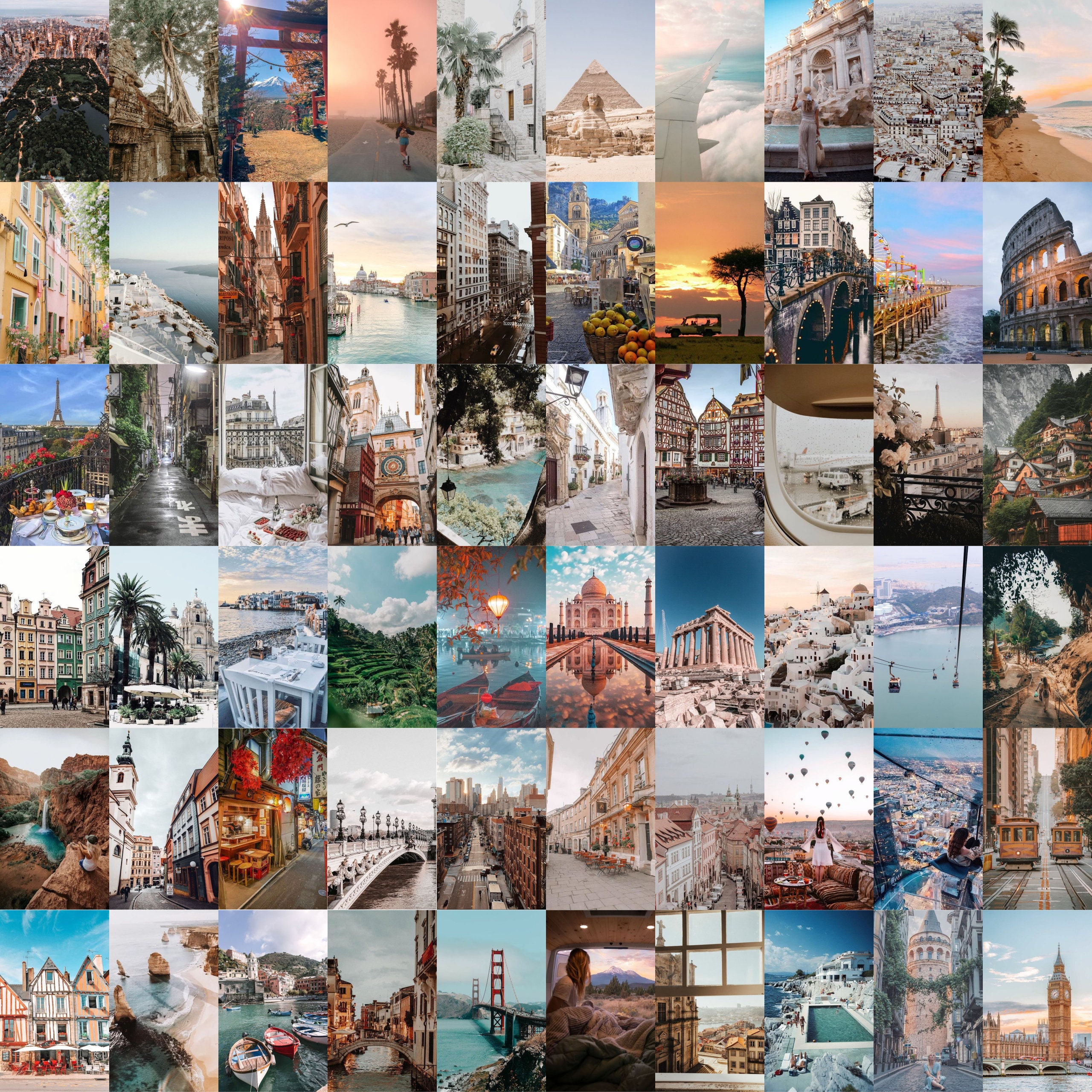 travel picture collage ideas