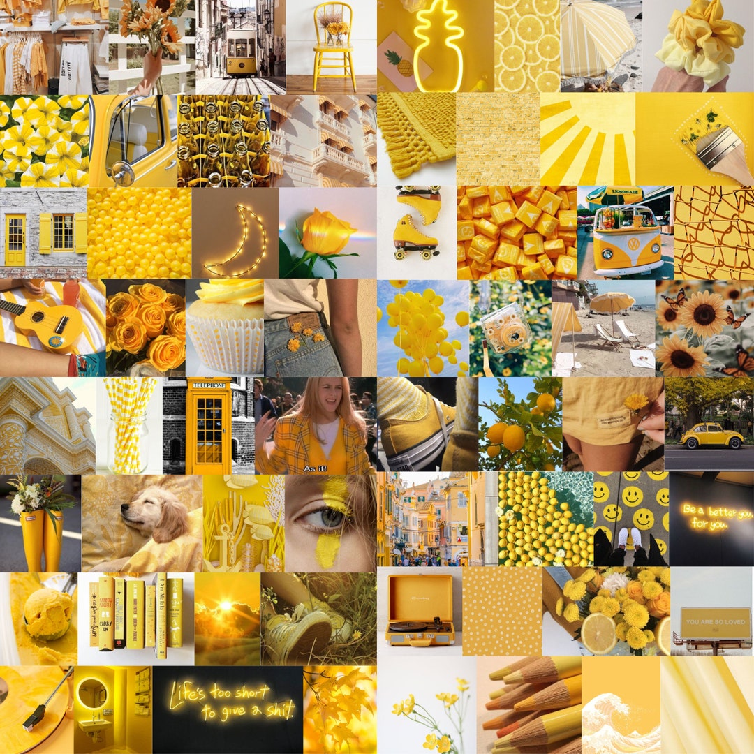 Yellow Photo Collage Kit Etsy