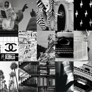 Black and White Aesthetic Photo Collage Kit DIGITAL - Etsy