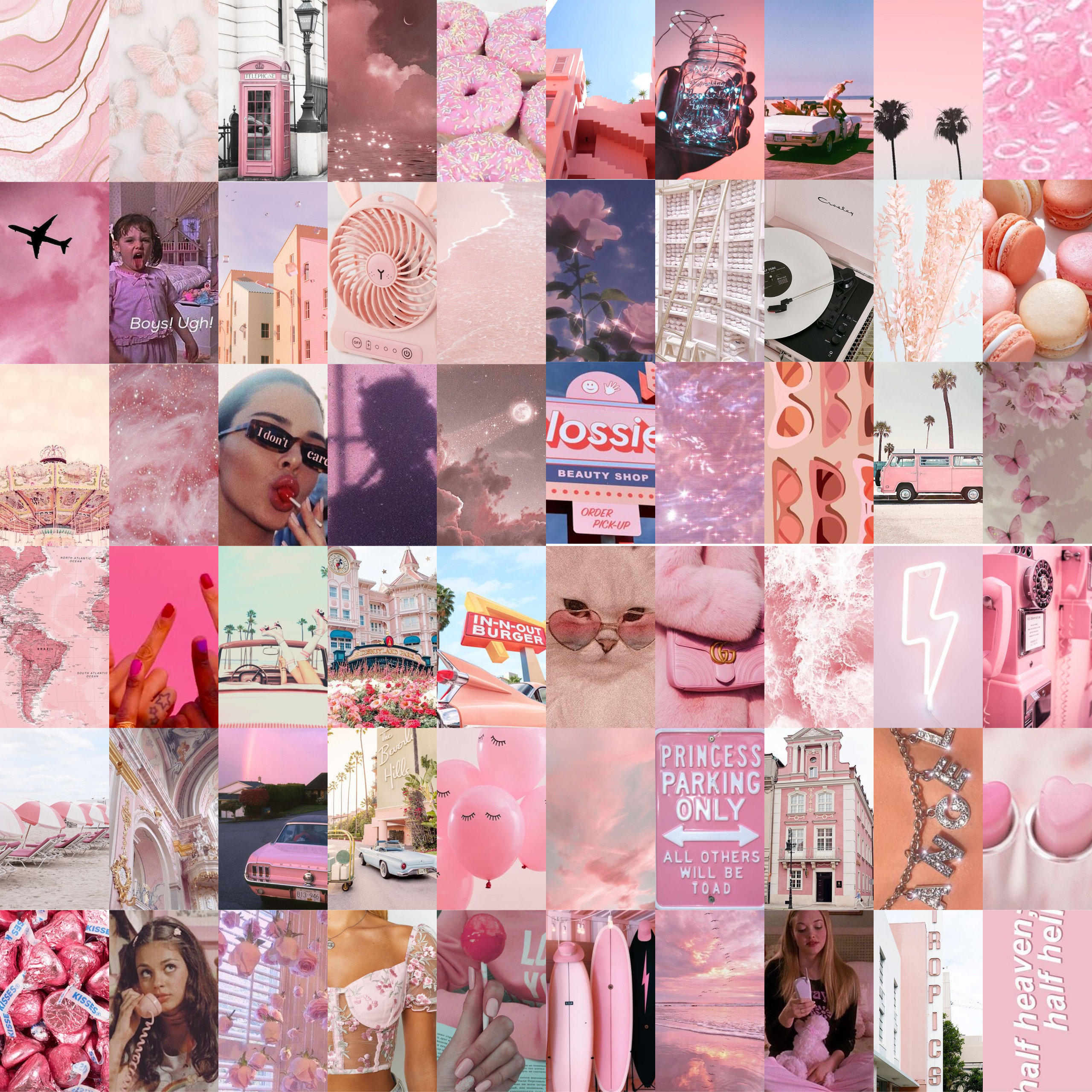Pretty Pink Photo Collage Kit DIGITAL - Etsy