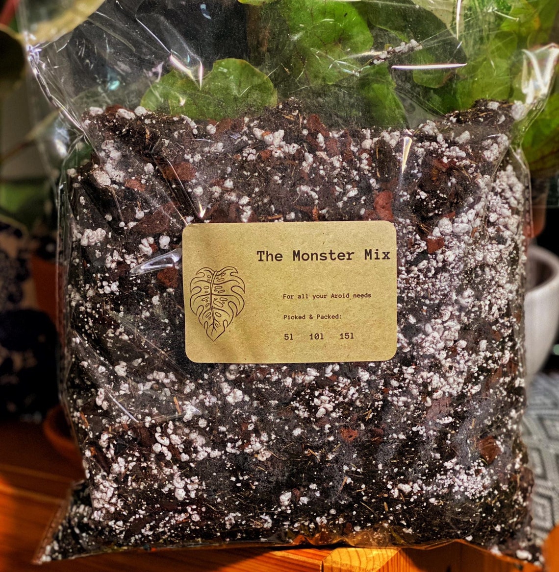 The MonsterMix Planting Medium Soil For Aroids Monstera Etsy