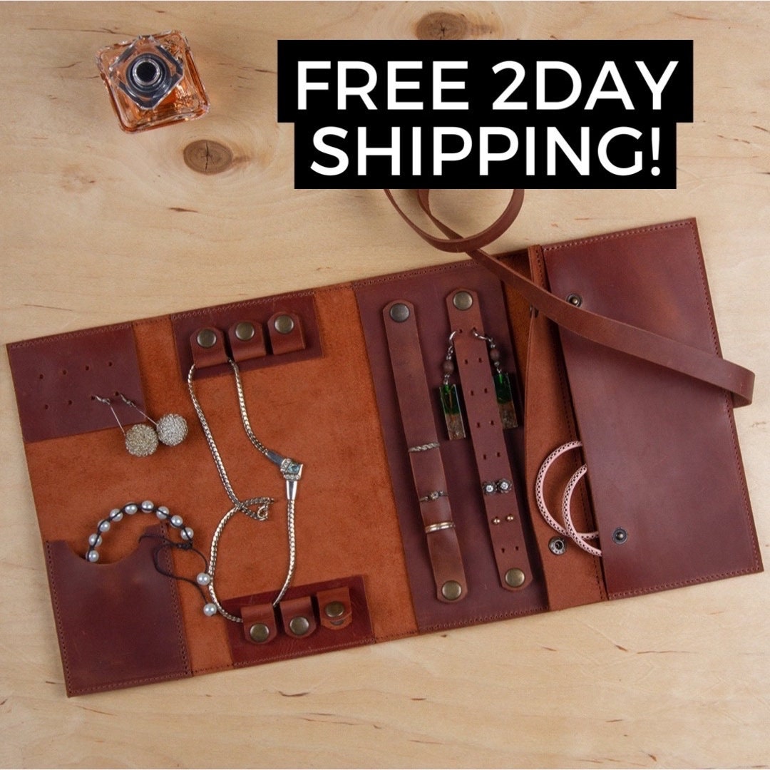 Personalized Jewelry Organizer. Leather Jewelry Organizer. Etsy