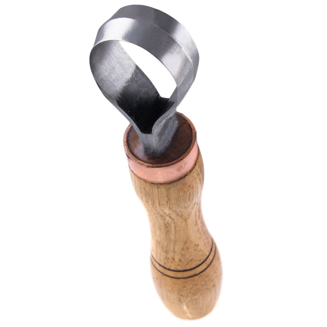 Wood Carving Scorp Knife. Round Carving Tool for Spoons, Bowls and Cups