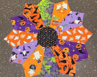 Assiette de décoration d'Halloween Dresde, tapis de bougie d'automne matelassé, décoration d'automne
