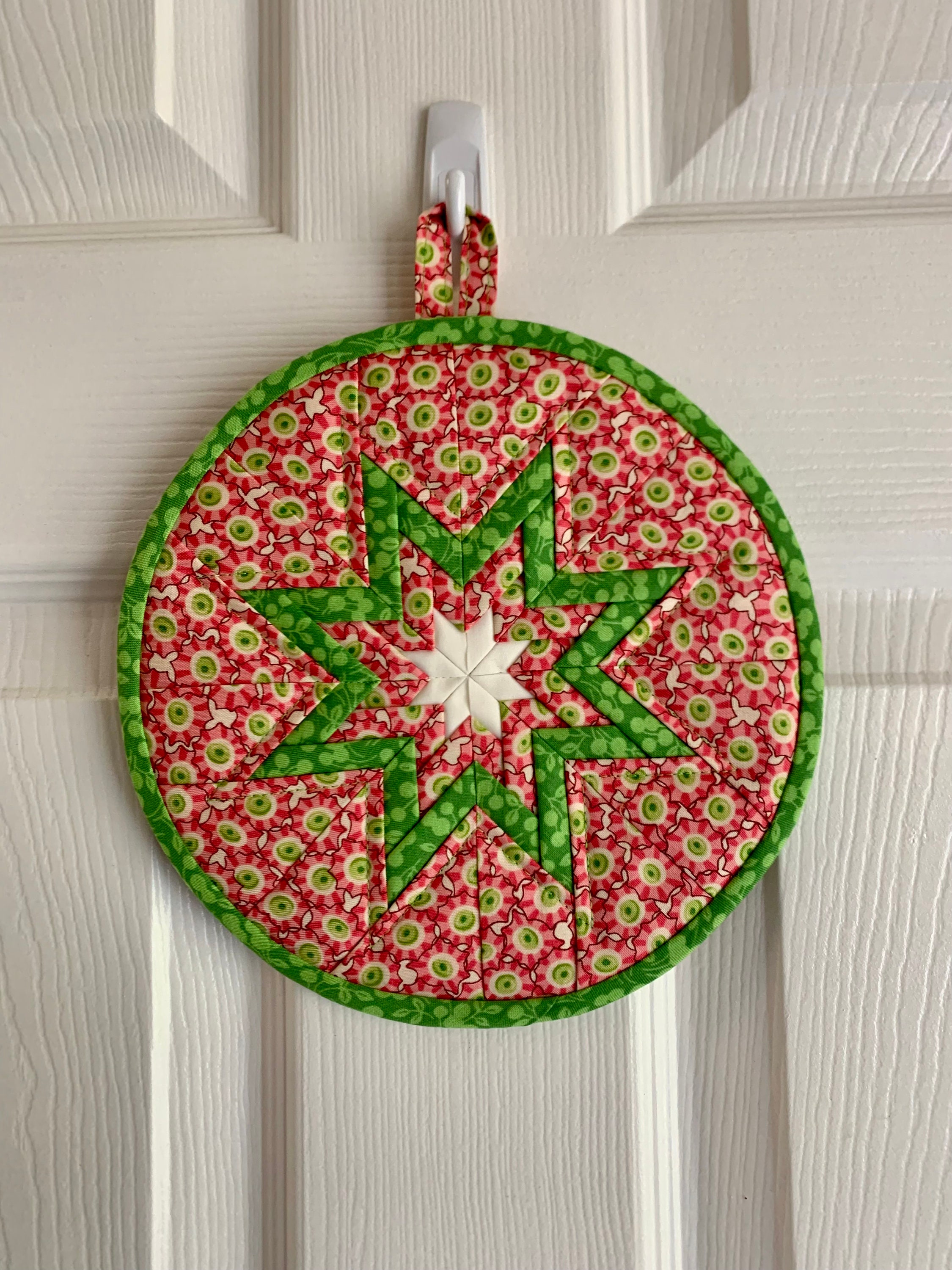 8 Folded Star Quilted Trivet/Hot Pad Etsy