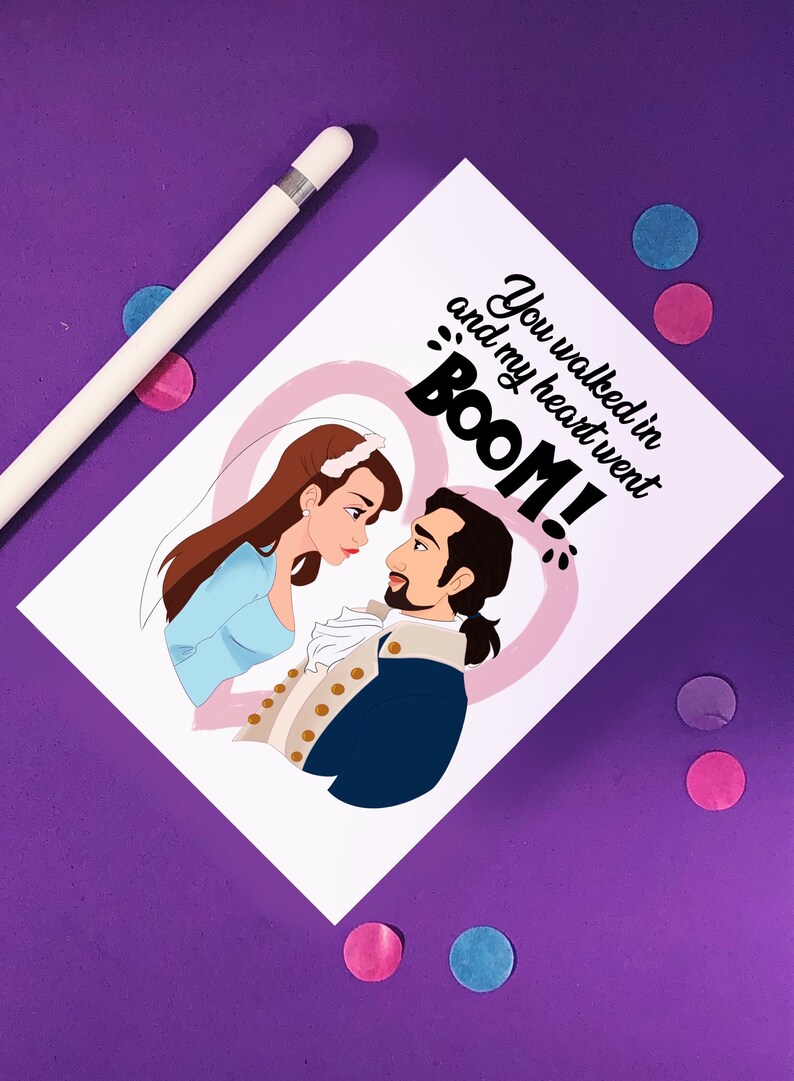 Hamilton Musical Love Card Hamilton Gifts Hamilton Etsy UK