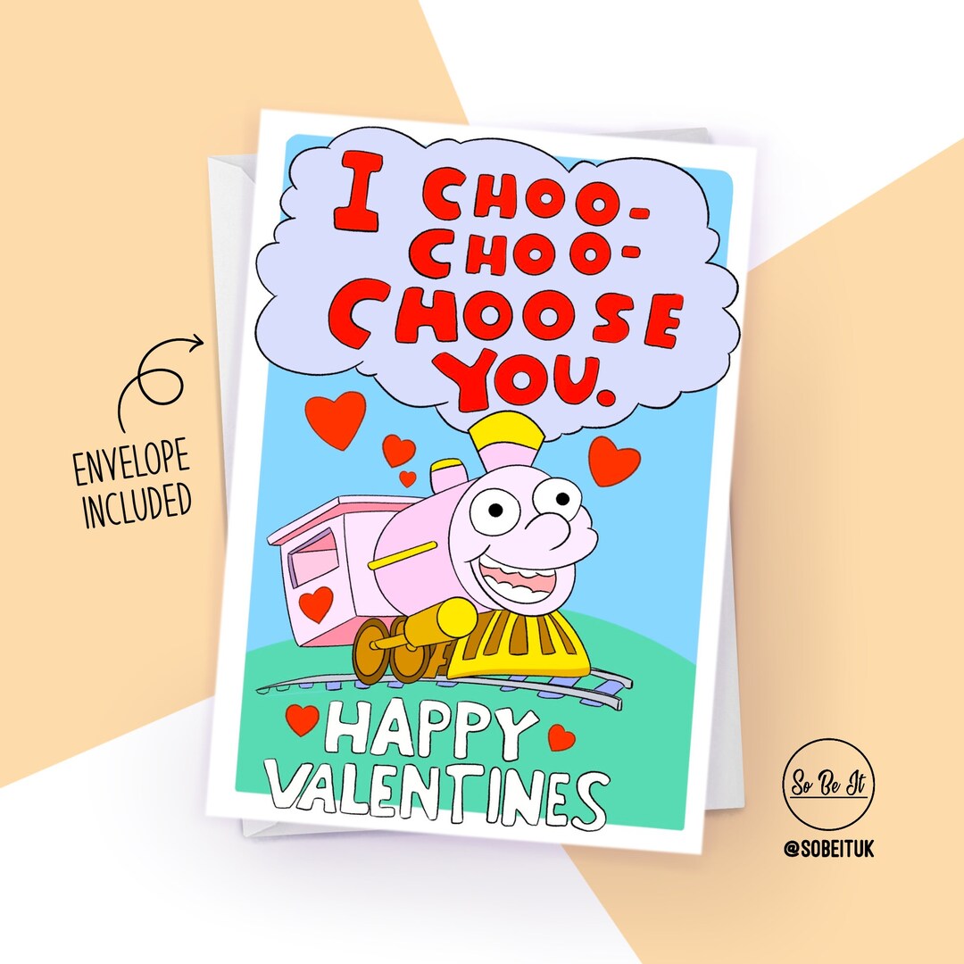 I Choo Choo Choose You Simpsons Funny Valentines Day Card for Him for ...