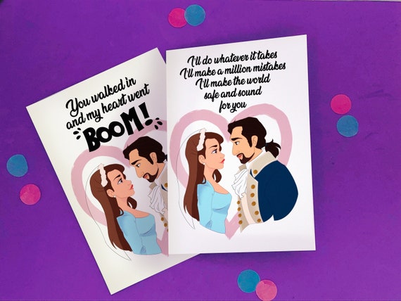 Hamilton Musical Love Card, Hamilton Gifts, Hamilton Anniversary Card,  Hamilton Valentine, My Heart Went Boom, I'll Do Whatever It Takes 