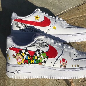 Custom Nike Air Force 1 Mario Bros Super Mario | Etsy México