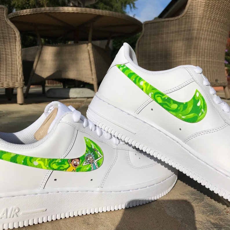 rick and morty air force 1's