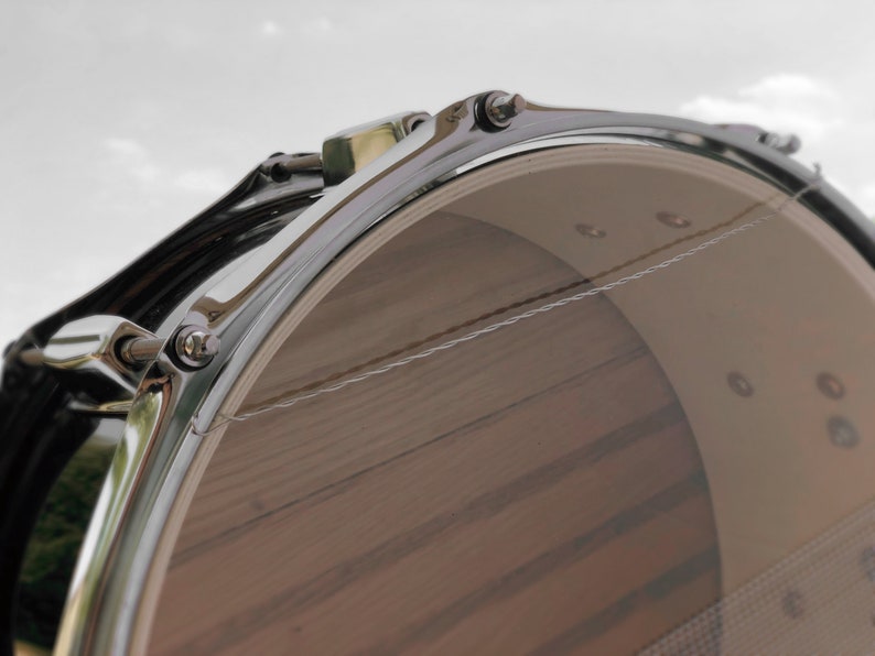 Personalized Snare Drum Wall Art Engraved Oak Wood Design Etsy