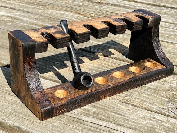 antique tobacco pipe stands STAND for 3 Pipes, Pipes Rack, Classical Smoking Pipes Rack, Gift for Smokers, Tobacco Pipes Rack, Stand Vintage Carved Wooden Tobacco Pipe