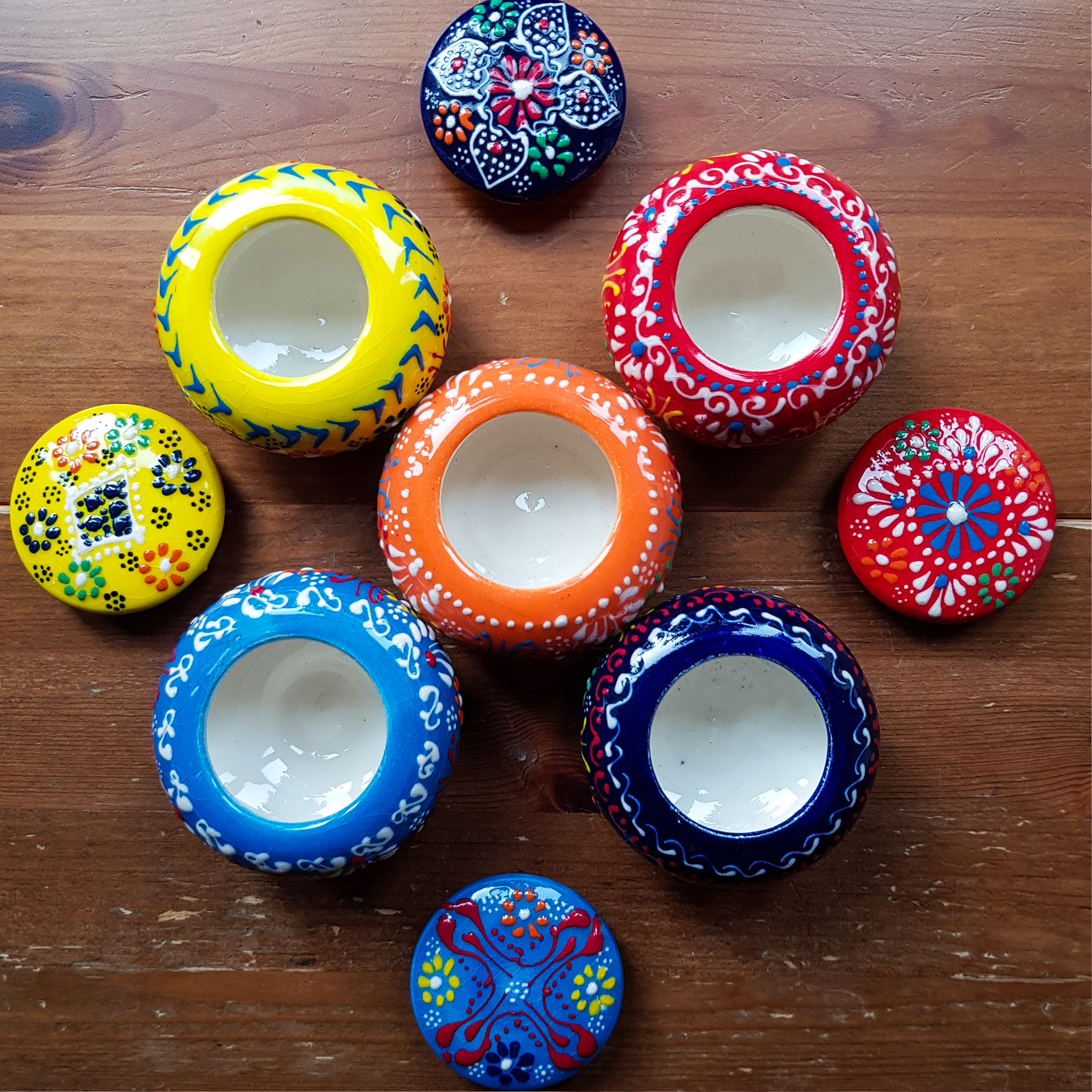 Ceramic Trinket Box With Lidded Handmade Turkish Ceramic Etsy