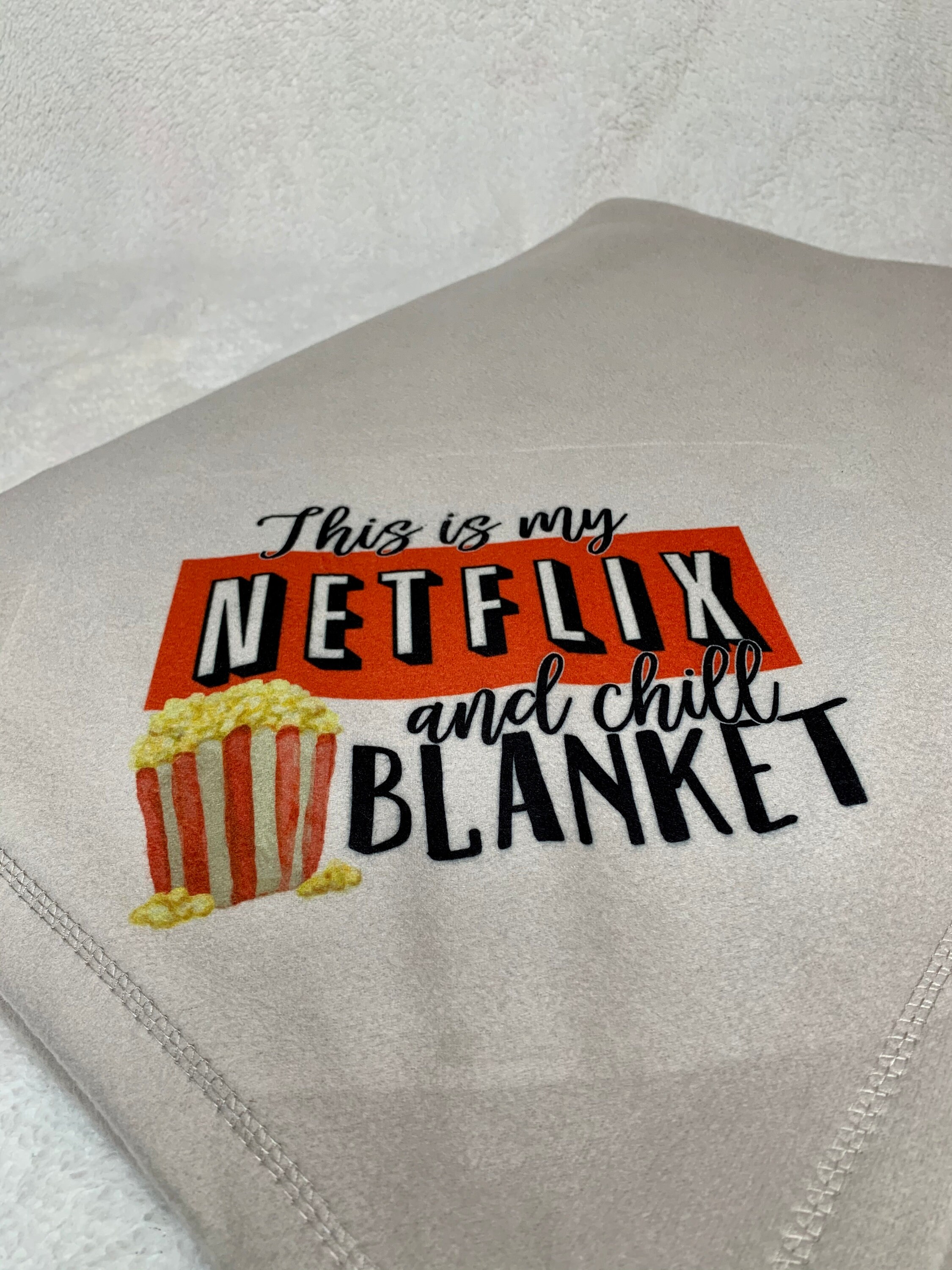 This is my Netflix and Chill watching blanket Throw blanket Etsy