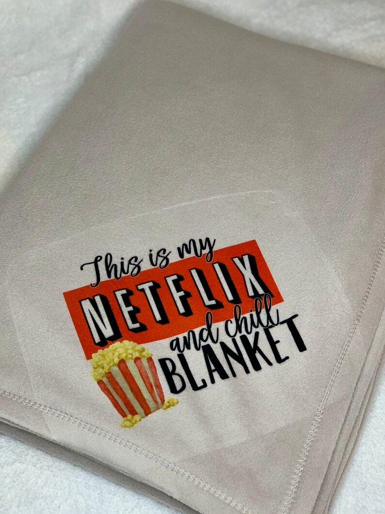 This is my Netflix and Chill watching blanket Throw blanket Etsy