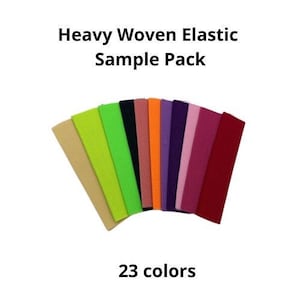 Variety Pack- 23 Colors Heavy Woven Elastic