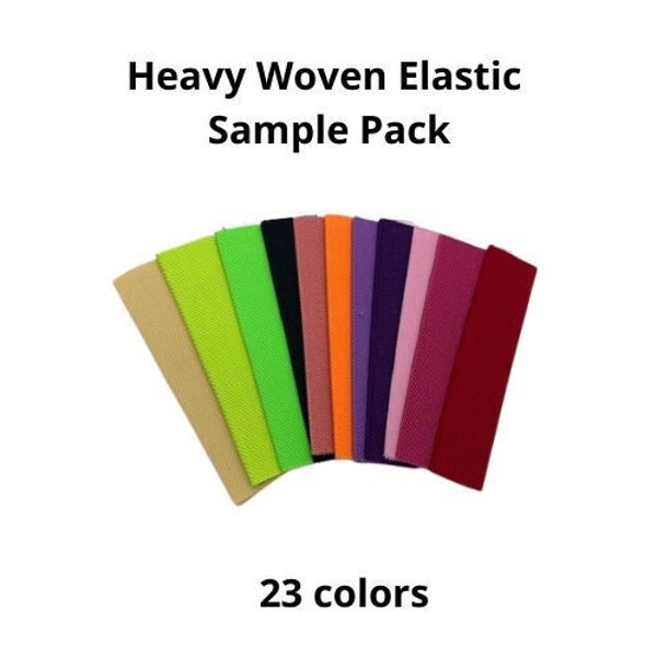 Variety Pack- 23 Colors Heavy Woven Elastic