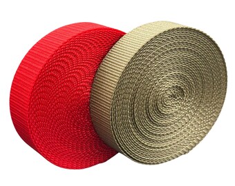 3/4" Lightweight Nylon Webbing | Select Colors | 2 roll sizes
