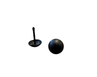 Matte Black Decorative Nails | 25/pk