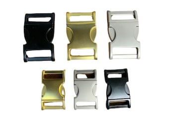Zinc Alloy Matte Side Release Buckles - Sold Separately