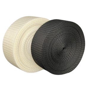 Lightweight Nylon | Black & White | Multiple Widts and Roll Sizes