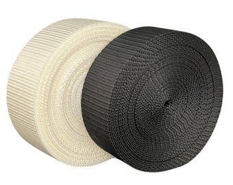 Lightweight Nylon | Black & White | Multiple Widts and Roll Sizes